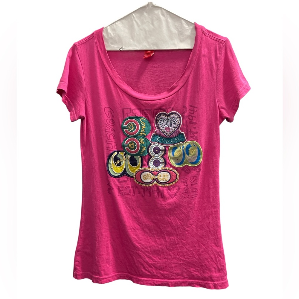 Vintage(?) Limited Edition Coach ♥️ 100% Pima Cotton Poppy Pink Tee